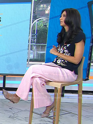 Dr Natalie Azar’s blue butterfly print top on Today