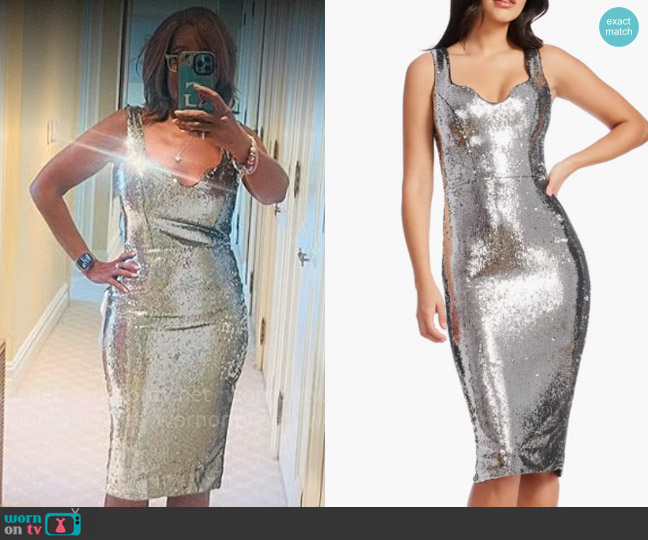 Dress the Population Sloan Dress worn by Gayle King on CBS Mornings