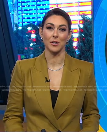 Erielle’s khaki blazer on Good Morning America