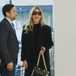 Erin’s black whipstitch leather bag on The Real Housewives of New York City