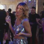 Erin’s silver chain top and mini skirt on The Real Housewives of New York City