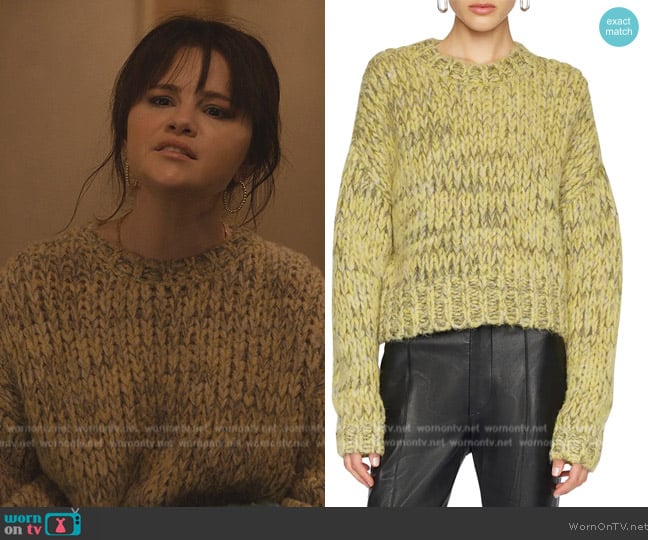 Frame Marled Crewneck Sweater worn by Mabel Mora (Selena Gomez) on Only Murders in the Building