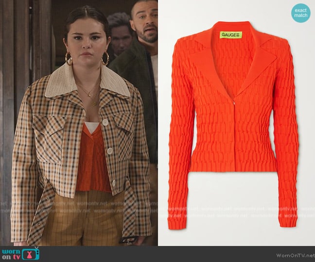 Gauge81 Elche knitted cardigan worn by Mabel Mora (Selena Gomez) on Only Murders in the Building