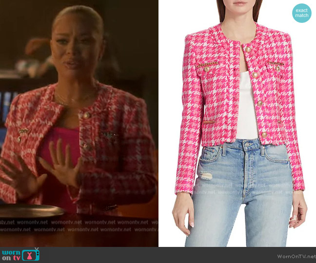 Generation Love Kristen Tweed Jacket worn by (Latto) on Grown-ish