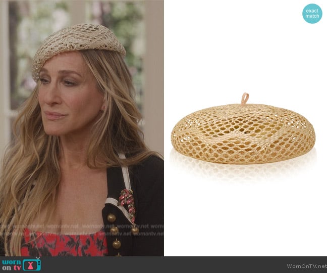 Gigi Burris Eftagine Beret worn by Carrie Bradshaw (Sarah Jessica Parker) on And Just Like That