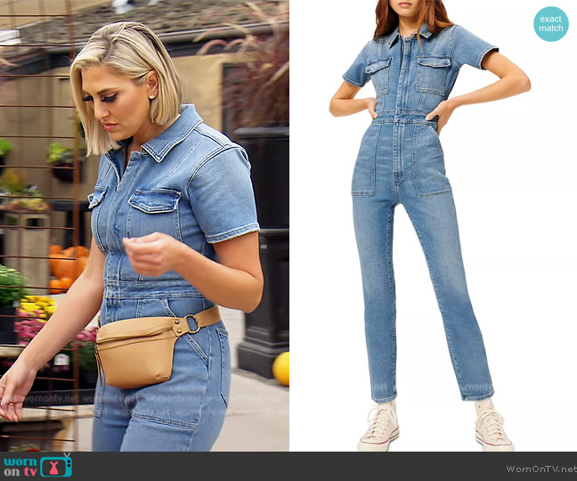 Good American Fit For Success Jumpsuit worn by Gina Kirschenheiter on The Real Housewives of Orange County