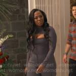 Harper’s grey cutout top and cargo pants on iCarly