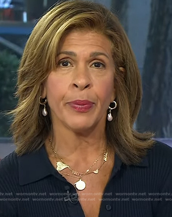 Hoda’s pearl drop earrings on Today