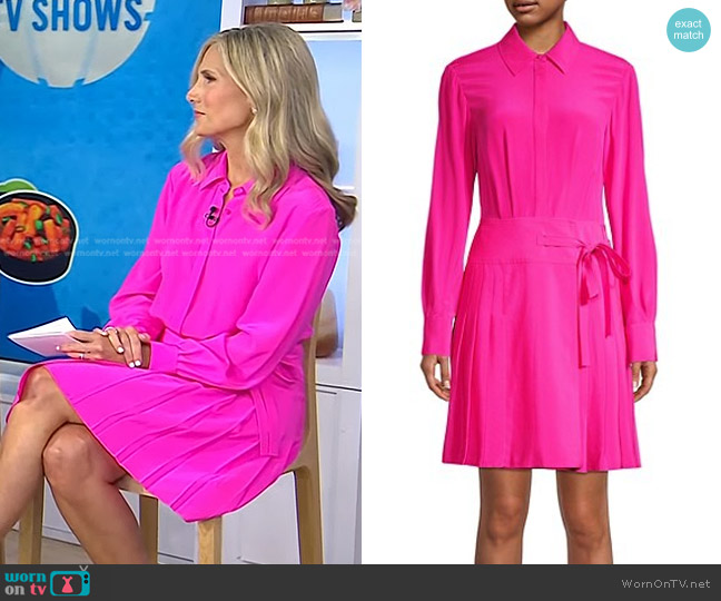 Jason Wu Short Pleated Shirt Dress worn by Misty Belles on Today