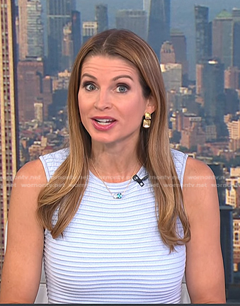 Jen Maxfield’s blue striped dress on Today