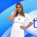Jenna’s white eyelet scalloped dress on Today