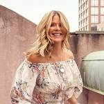 Jenna’s white floral off-shoulder top and skirt on Today