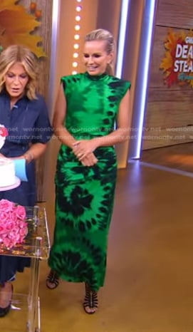 Jennifer’s green tie dye dress on Good Morning America