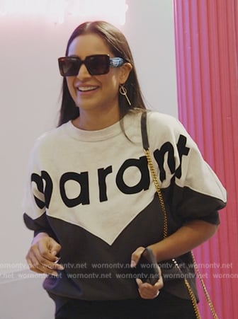 Jessel’s Marant printed sweatshirt on The Real Housewives of New York City