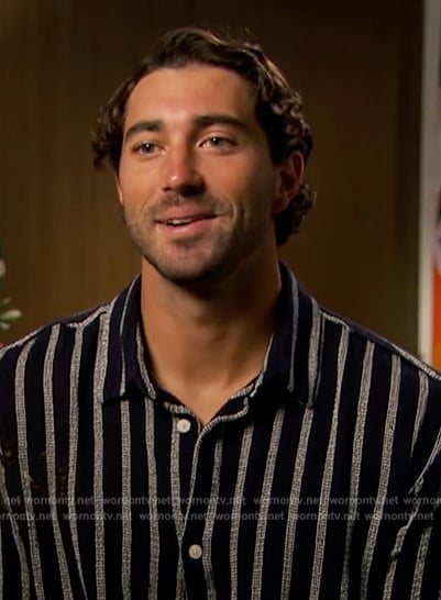 Joey Graziadei’s striped shirt on The Bachelorette