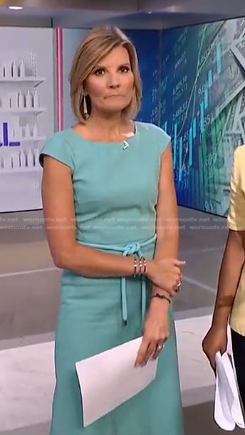 Kate’s blue belted dress on NBC News Daily