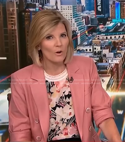 Kate’s floral top and pink blazer on NBC News Daily