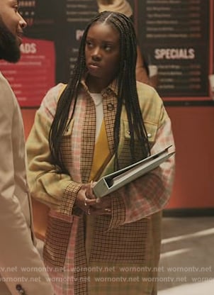 Kiesha’s patchwork coat on The Chi