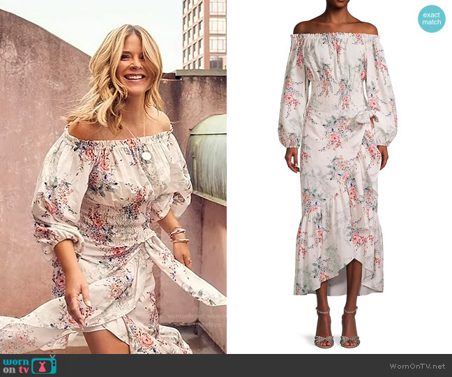 Kobi Halperin Noa Off-The-Shoulder Blouse worn by Jenna Bush Hager on Today