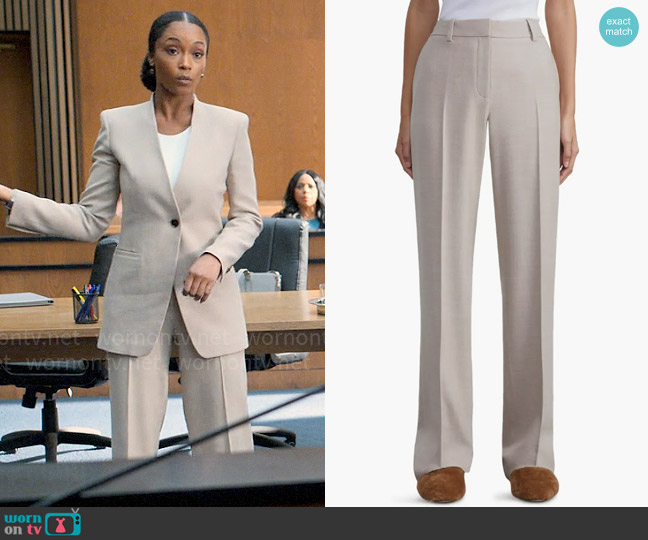 Lafayette 148 New York Gates Trouser worn by Andrea Freemann (Yaya DaCosta) on The Lincoln Lawyer