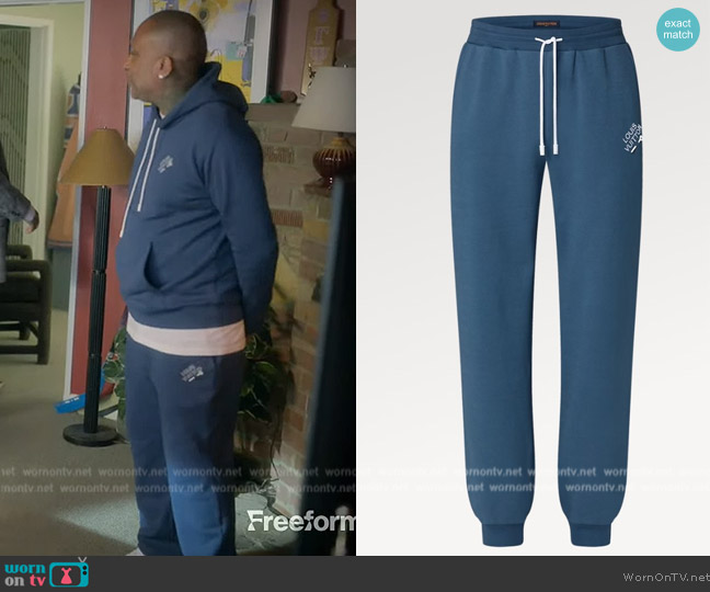 Louis Vuitton Embroidered Signature Cotton Jogpants