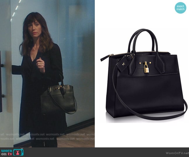 Louis Vuitton City Steamer Bag worn by Wendy Rhoades (Maggie Siff) on Billions