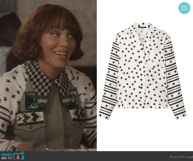 Louis Vuitton Stardust Shirt worn by Lisa Todd Wexley (Nicole Ari Parker) on And Just Like That
