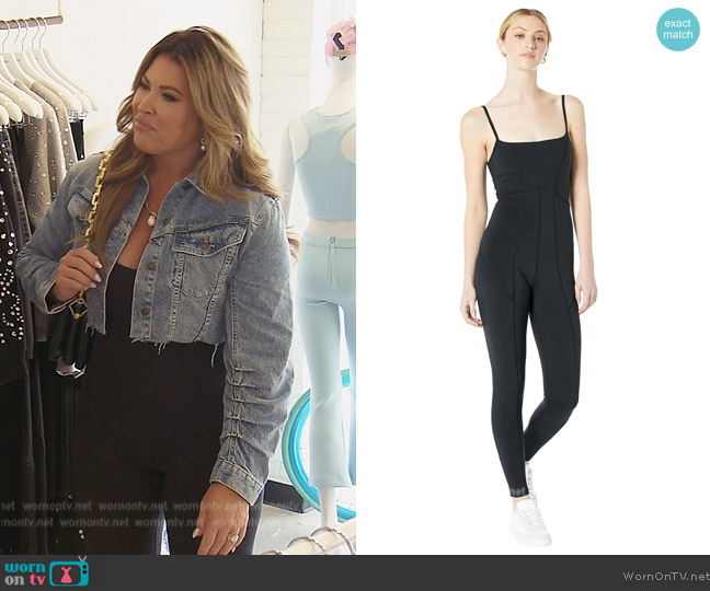 L*Space Go The Distance Jumpsuit worn by Emily Simpson on The Real Housewives of Orange County