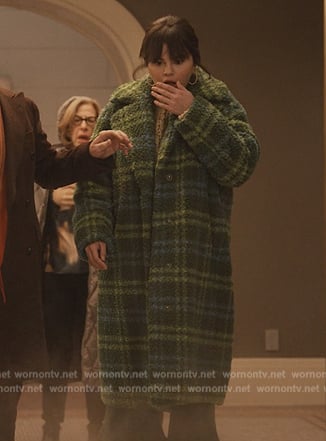 Mabel’s green plaid coat on Only Murders in the Building