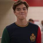 Mack’s colorblock shirt with crest on High School Musical The Musical The Series