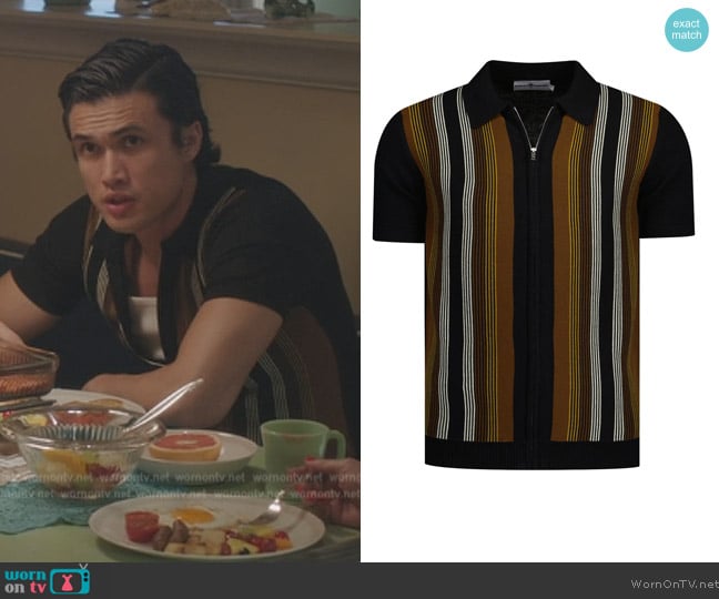 Madcap England Capitol 60s Mod Stripe worn by (Charles Melton) on Riverdale