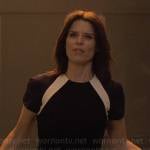 Maggie’s dress with white shoulder stripes on The Lincoln Lawyer