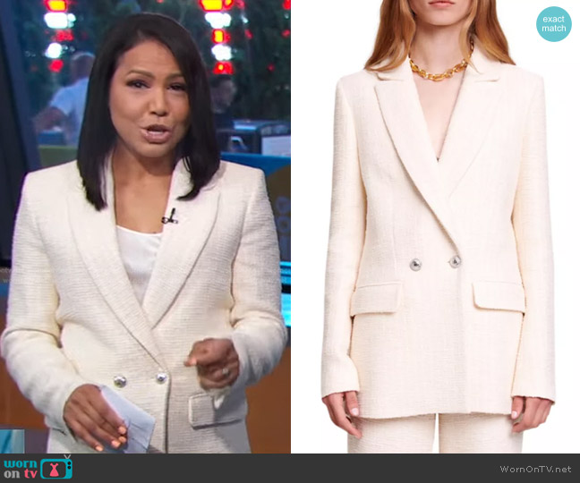 Maje Vileno Blazer worn by Stephanie Ramos on Good Morning America