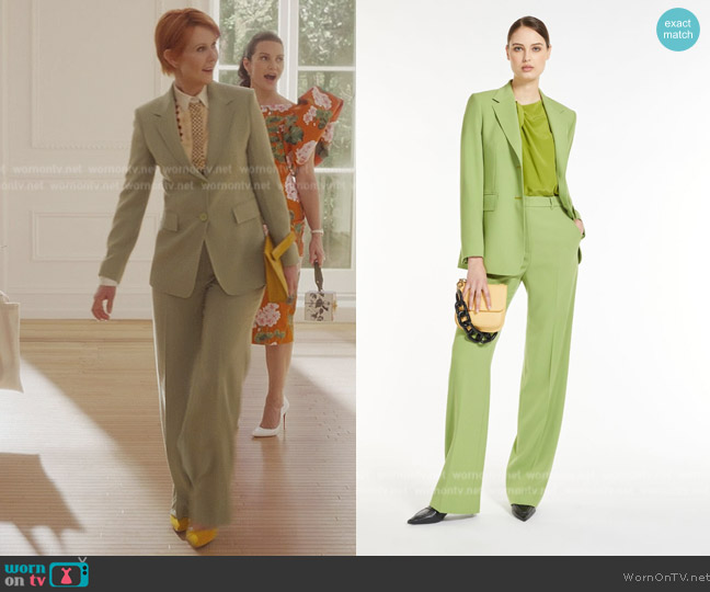 Max Mara Wool Blazer worn by Miranda Hobbs (Cynthia Nixon) on And Just Like That