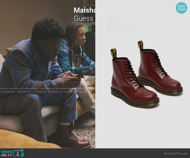 Dr. Martens 1460 Smooth Combat Boot worn by Kevin Williams (Alex R. Hibbert) on The Chi
