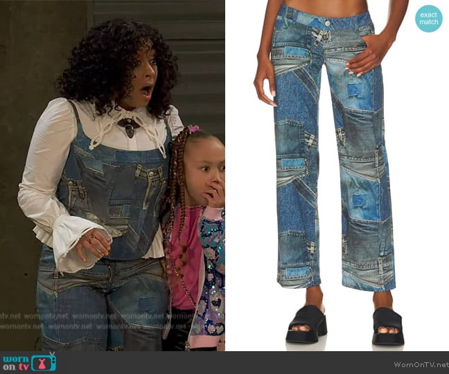 Miaou Atlas Pant worn by Raven Baxter (Raven-Symoné) on Ravens Home