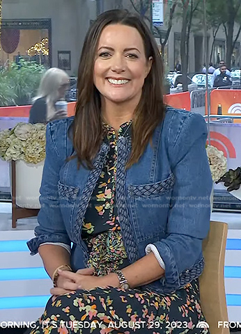 Michelle Icard’s denim jacket with braided trim on Today