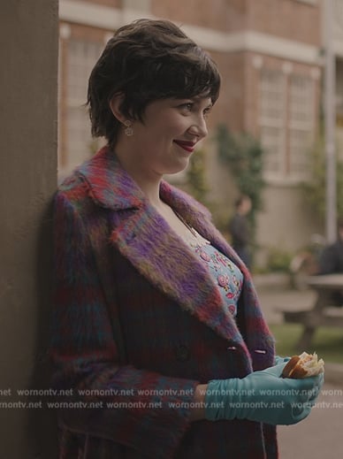 Midge Klump’s purple plaid coat on Riverdale