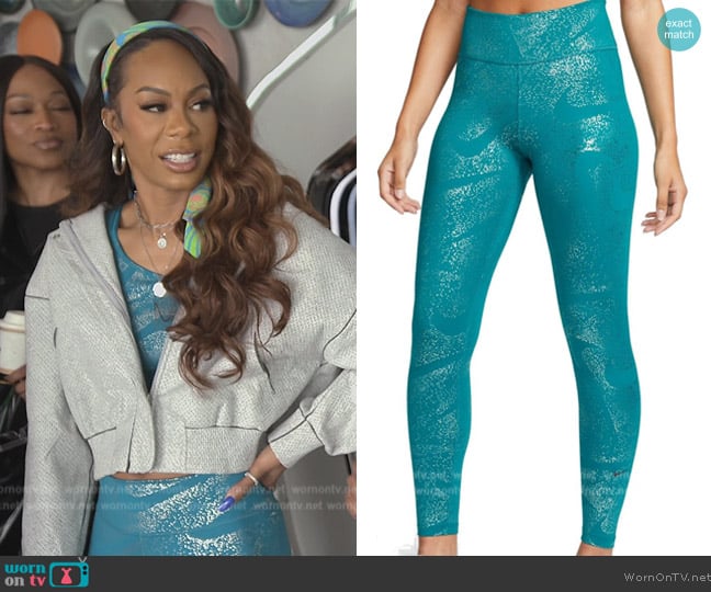 Nike Mid Rise Leggings worn by Sanya Richards-Ross on The Real Housewives of Atlanta