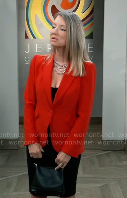 Nina’s red blazer on General Hospital