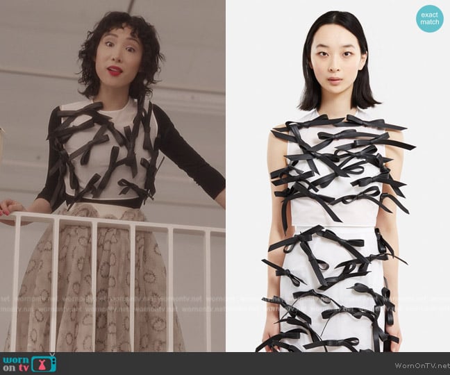 Opening Ceremony Organza Bow Top worn by (Daphne Zelle) on And Just Like That