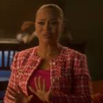 Sloane’s pink tweed jacket on Grown-ish