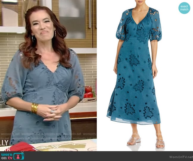 Rebecca Taylor Honeysuckle Dress worn by Amy Goodman on Live with Kelly and Mark