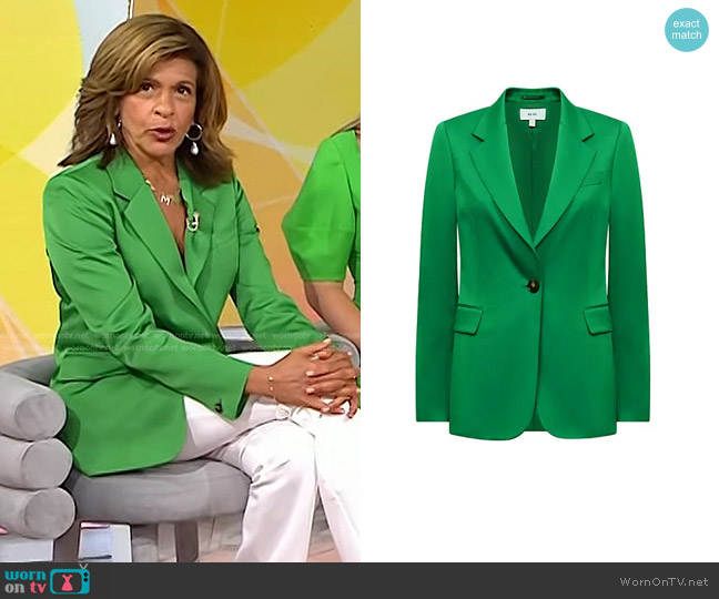 Reiss Sofie Single-Button Blazer worn by Hoda Kotb on Today