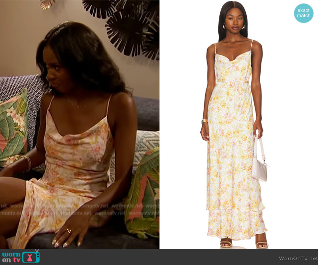 Madison Slip in Gardenia worn by Charity Lawson on The Bachelorette