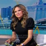 Rhiannon’s black puff sleeve sweater on Good Morning America