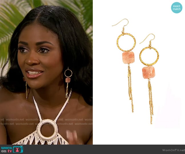 Robyn Rhodes Cima Earrings worn by Charity Lawson on The Bachelorette