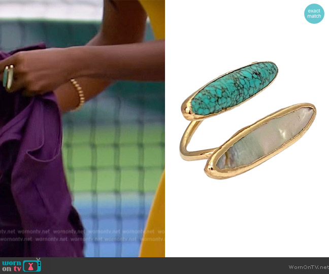 Robyn Rhodes Virgie Ring worn by Charity Lawson on The Bachelorette