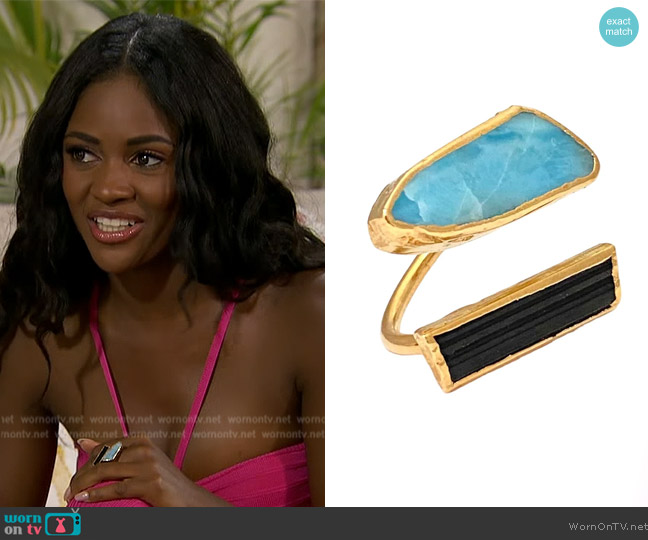 Robyn Rhodes Yvonne Ring worn by Charity Lawson on The Bachelorette