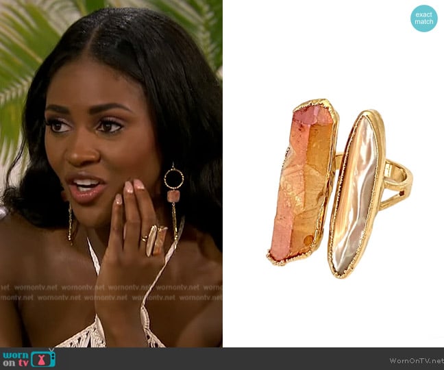 Robyn Rhodes Kelera Ring worn by Charity Lawson on The Bachelorette